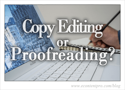 Difference Between Copy Editing and Proofreading